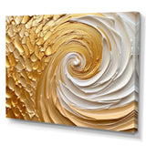 Gold Eternal Swirl I - Abstract Canvas Wall Art