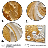 Gold Eternal Swirl I - Abstract Canvas Wall Art