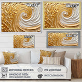 Gold Eternal Swirl I - Abstract Canvas Wall Art