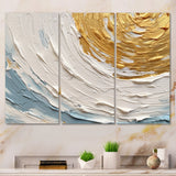 Gold and Blue Vibrant Spirals II - Multi-Panels