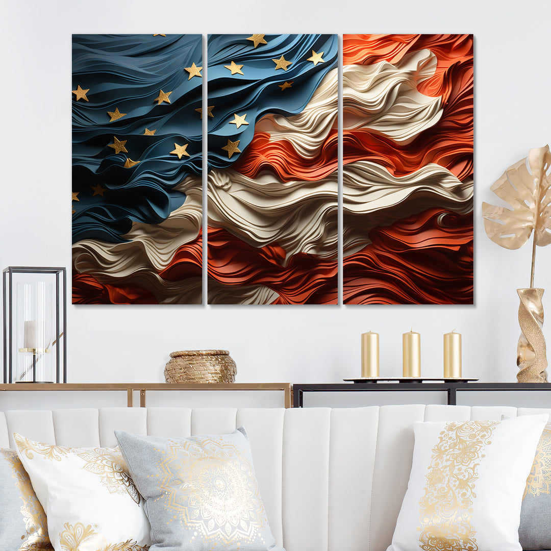 Modern USA Flag II - Multi-Panels