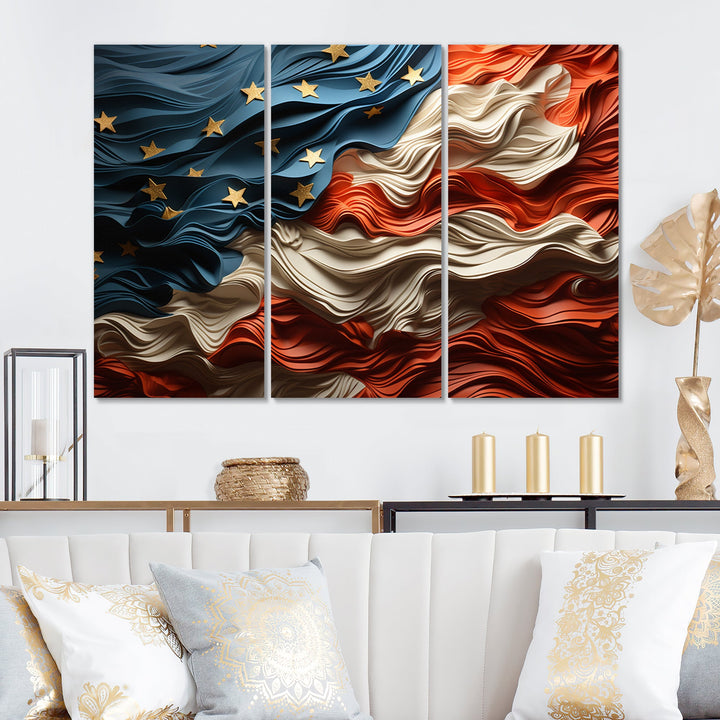 Modern USA Flag II - Multi-Panels