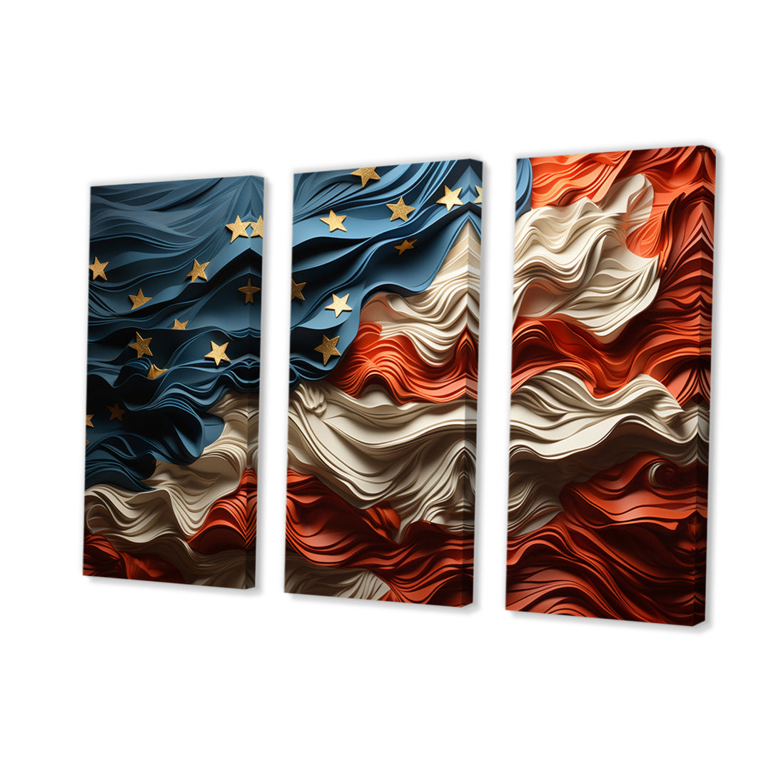 Modern USA Flag II - Multi-Panels