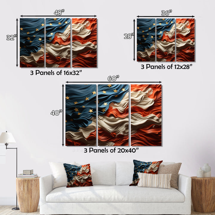 Modern USA Flag II - Multi-Panels