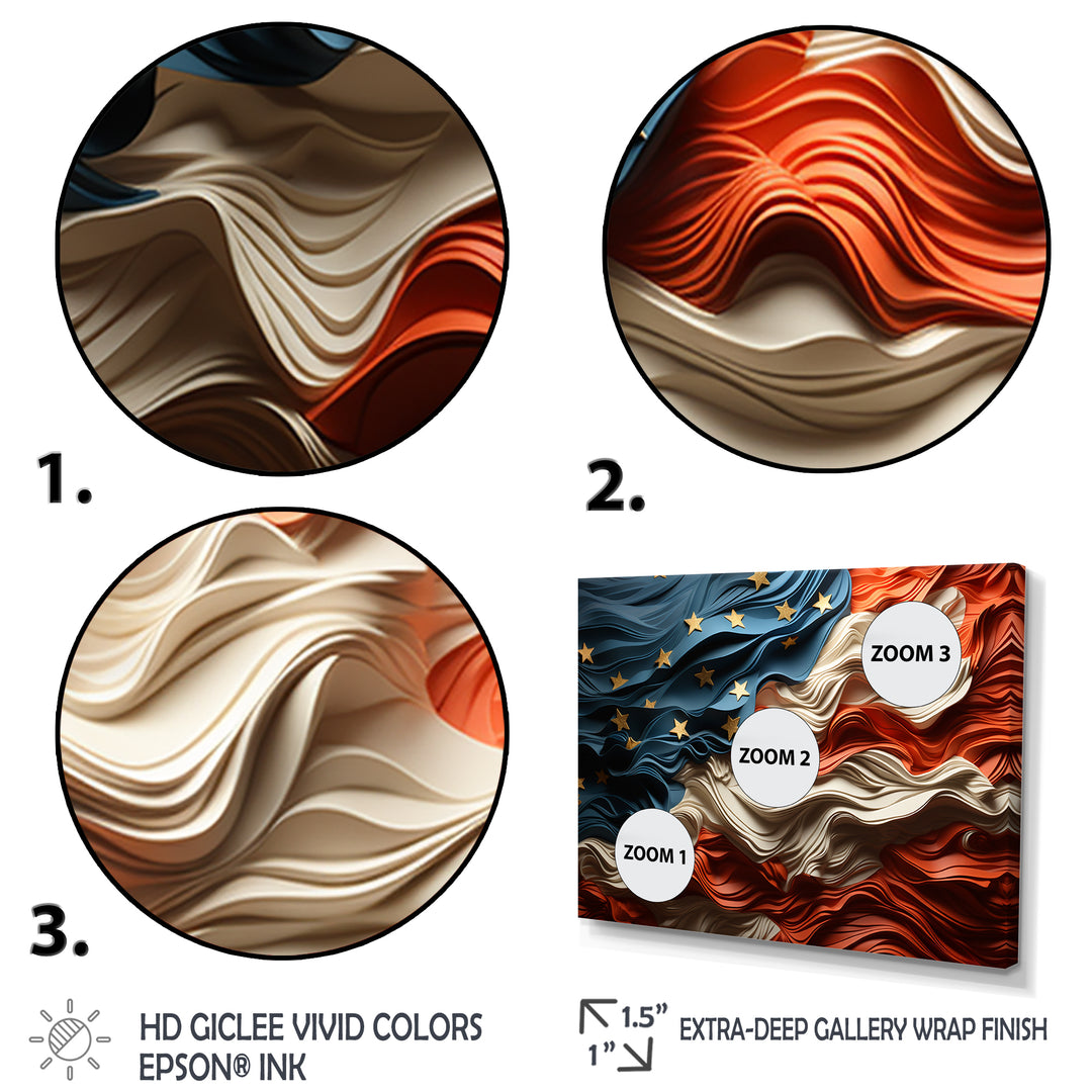 Modern USA Flag II - Multi-Panels