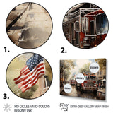 Fire Truck II - Americana Canvas Wall Art