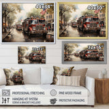 Fire Truck II - Americana Canvas Wall Art