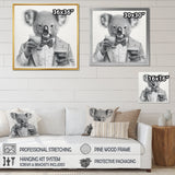 Koala Having A Drink - Animal Living Room Wall Art