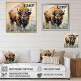 Buffalo Majesty - Animals Canvas Wall Art