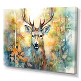 Deer Wonderers I - Animals Canvas Wall Art