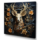 Deer Wonderers III - Animals Canvas Wall Art