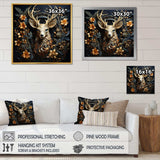 Deer Wonderers III - Animals Canvas Wall Art