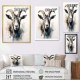 Goat Grazers - Animals Canvas Wall Art