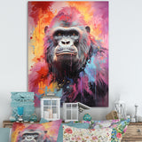 Pink Black Popart Gorilla - Gorilla Wall Art Prints