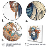 Blue White Vibrant Heron - Blue Heron Wall Art