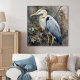 Graceful Heron Waterbird I - Animals Canvas Wall Art