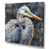 Heron Waterbird I - Animals Canvas Wall Art