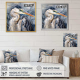 Heron Waterbird II - Animals Canvas Wall Art