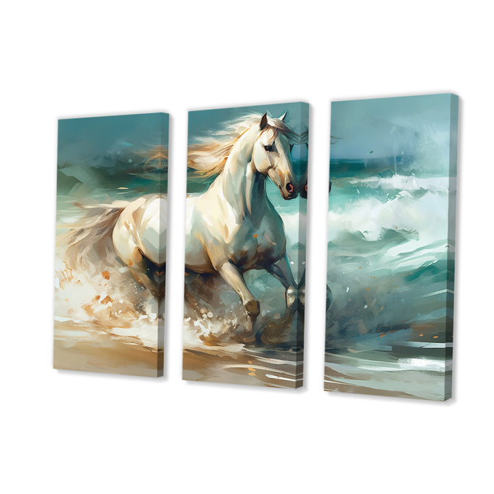 Horse On The Beach II - Multi-Panels