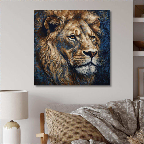 Majestic Lion III - Animals Canvas Wall Art