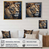 Majestic Lion III - Animals Canvas Wall Art