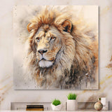 Fierce Lion III - Animals Canvas Wall Art