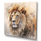 Fierce Lion III - Animals Canvas Wall Art