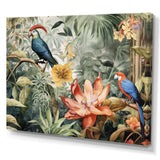 Parrot In Paradise II - Animals Canvas Wall Art