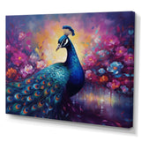 Vibrant Peacock II - Animals Canvas Wall Art