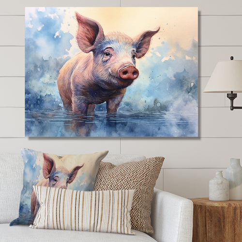 Sweet Piglets - Pig Canvas Wall Art