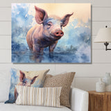 Sweet Piglets - Pig Canvas Wall Art