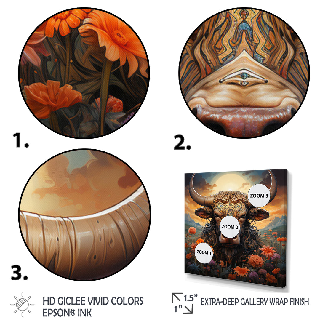 Buffalo At Sunrise - Buffalo Wall Decor