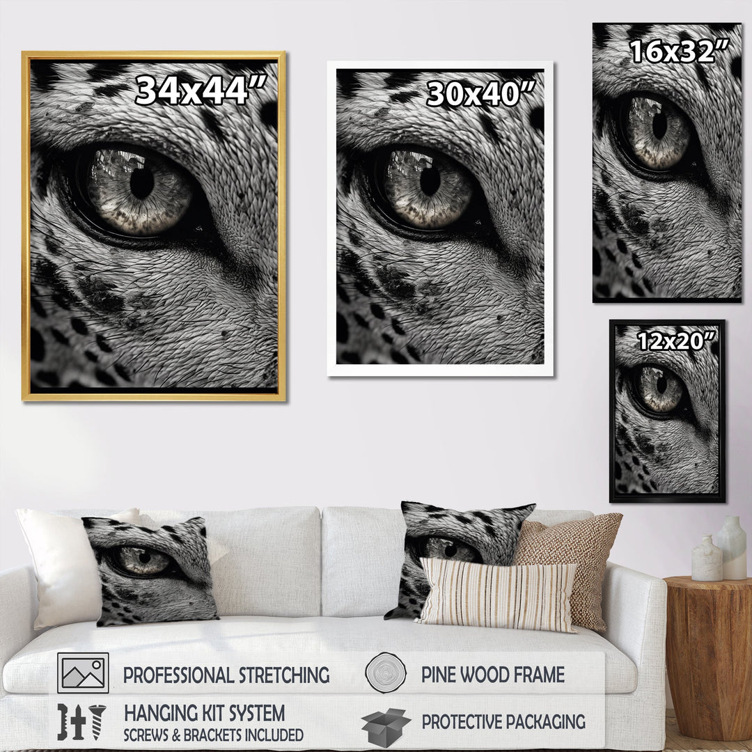 Fierce Tiger Eye - Tiger Framed Canvas Art