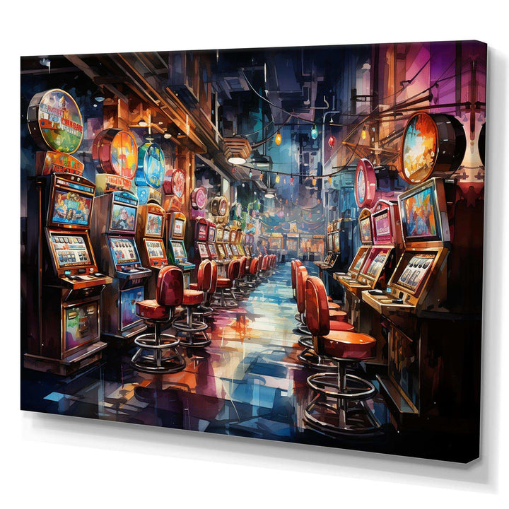 Casino Royale Slot Machine I - Fashion Canvas Wall Art
