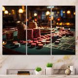 Casino Royale Blackjack I - Split Panel Canvas Art
