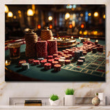 Casino Royale Blackjack I - Fashion Canvas Wall Art