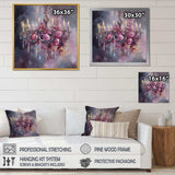 Elegant Floral Chandelier I - Fashion Canvas Wall Art