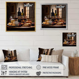 Cheese and Wine I - Food & Beverage Canvas Wall Art