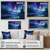 Northern Lights I - Landscapes Canvas Wall Art