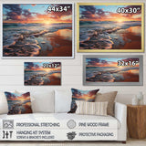 Sunset Horizon III - Coastal Canvas Wall Art