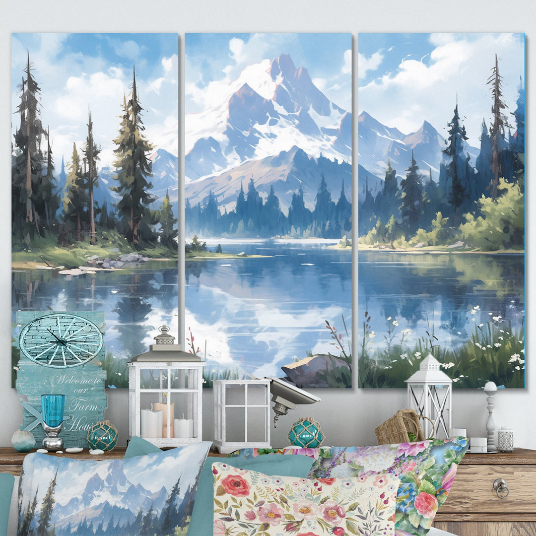 Mountain View Bliss III - Canvas Wall Art Sets