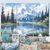 Mountain View Bliss III - Canvas Wall Art Sets