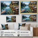 Lakeside Retreat I - Cottage Canvas Wall Art