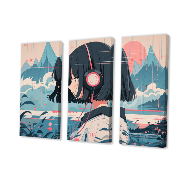 Female Anime Character IV - Multi-Panels
