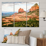 Beautiful Shot Sedona Arizona - 3-Piece Canvas Wall Art