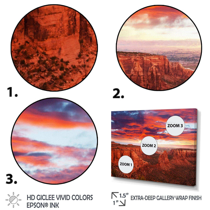 Grand Canyon West Of Arizona I - Landscapes Canvas Wall Art
