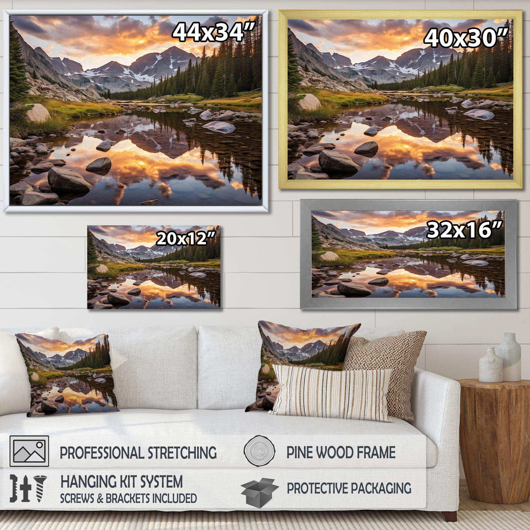 Colorado Mountain Senerity III - Landscapes Canvas Wall Art