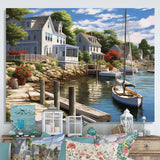 Connecticut'S Port Charm - Landscapes Canvas Wall Art