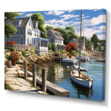 Connecticut'S Port Charm - Landscapes Canvas Wall Art