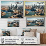 Detroit Motor City II - Cityscapes Canvas Wall Art